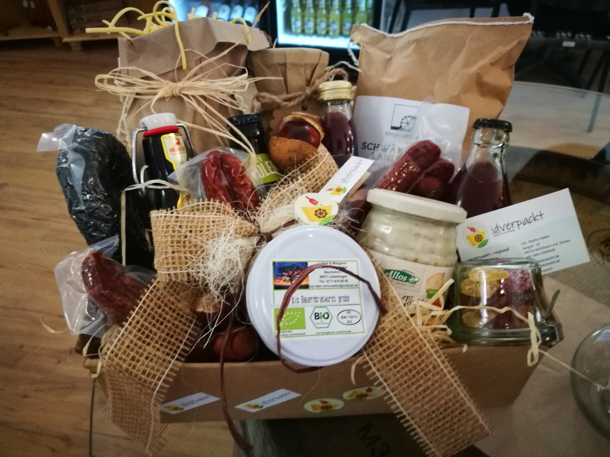 Geschenkkorb von idverpackt